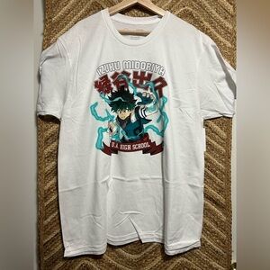 My Hero Academia Deku Men's Graphic White T-shirt, Size 2XL, NWT